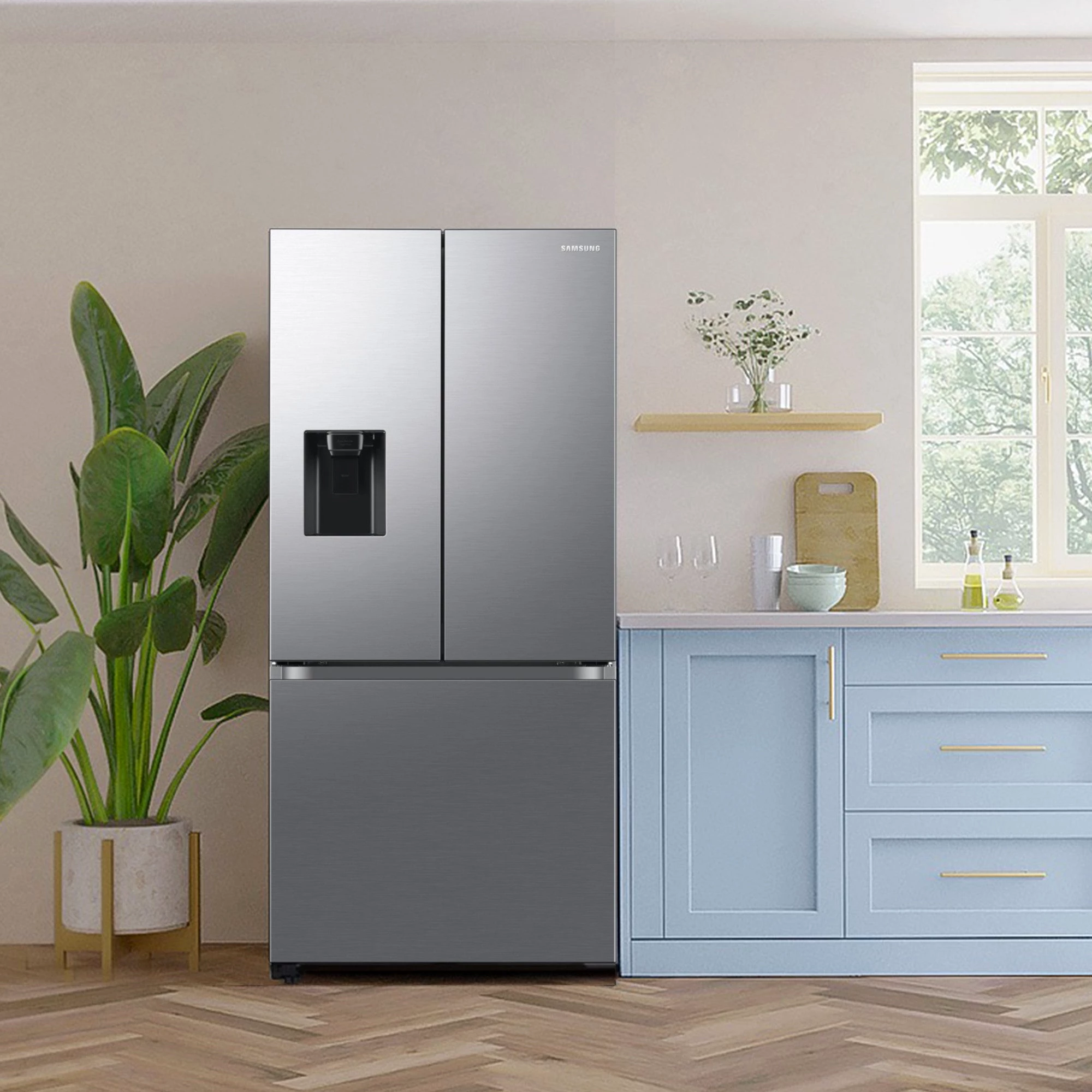 SAMSUNG French Door RF50C530ES9 177,6 cm hoch, 81,7 cm breit, Wasserspender mit Wassertank