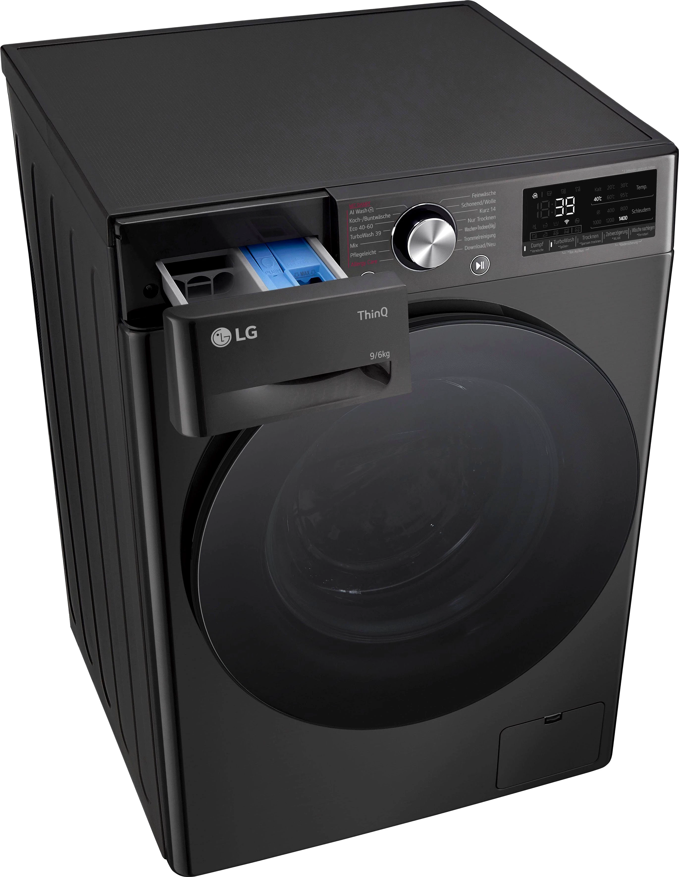 LG Waschtrockner Serie 7 W4WR7096YB, 9 kg, 6 kg, 1400 U/min