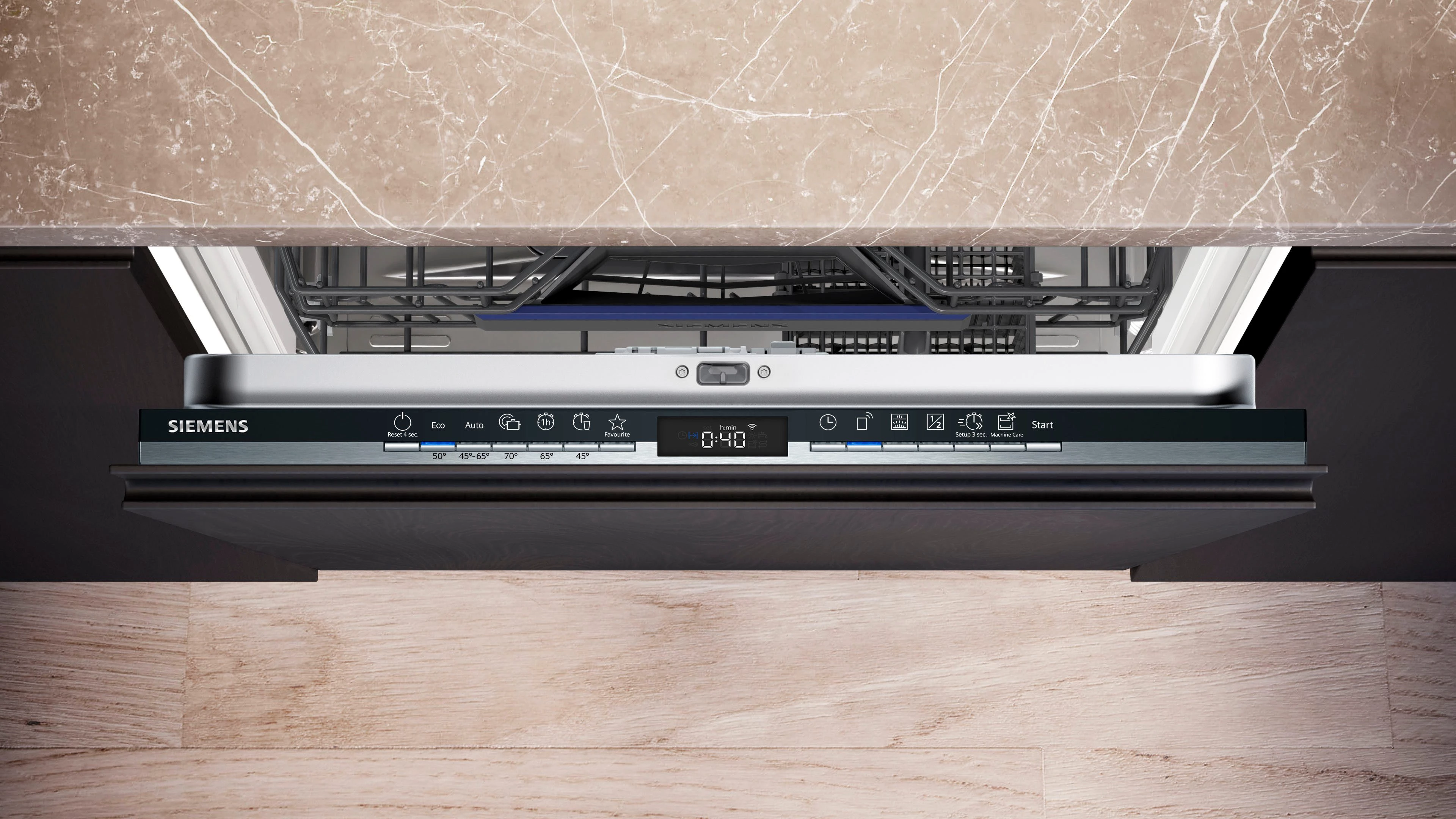 SIEMENS vollintegrierbarer Geschirrspüler iQ300 SN63EX05DE, 13 Maßgedecke, Made in Germany