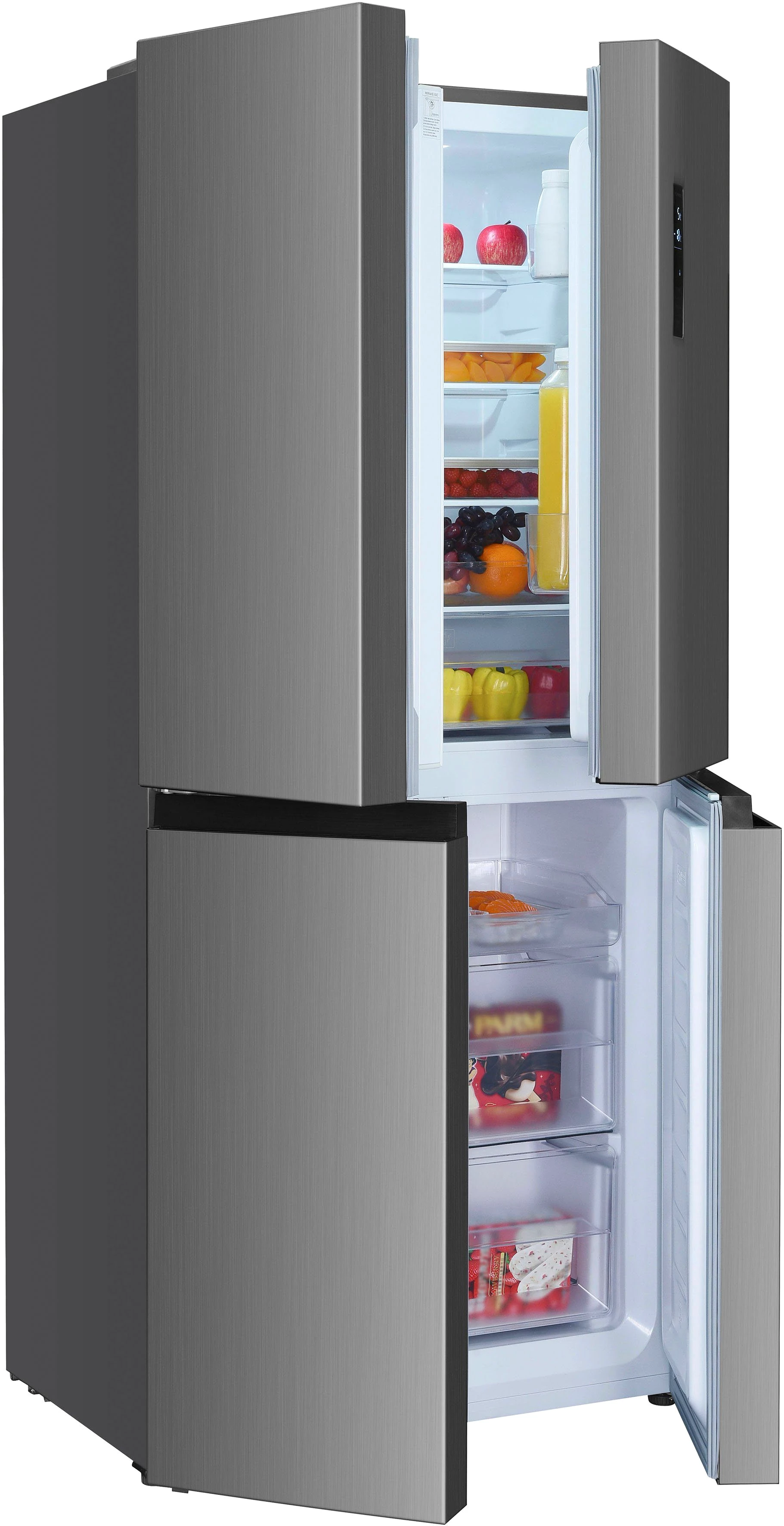Hanseatic Multi Door HCDD18080EI, 180,0 cm hoch, 79,0 cm breit, NoFrost, Display, Türalarm
