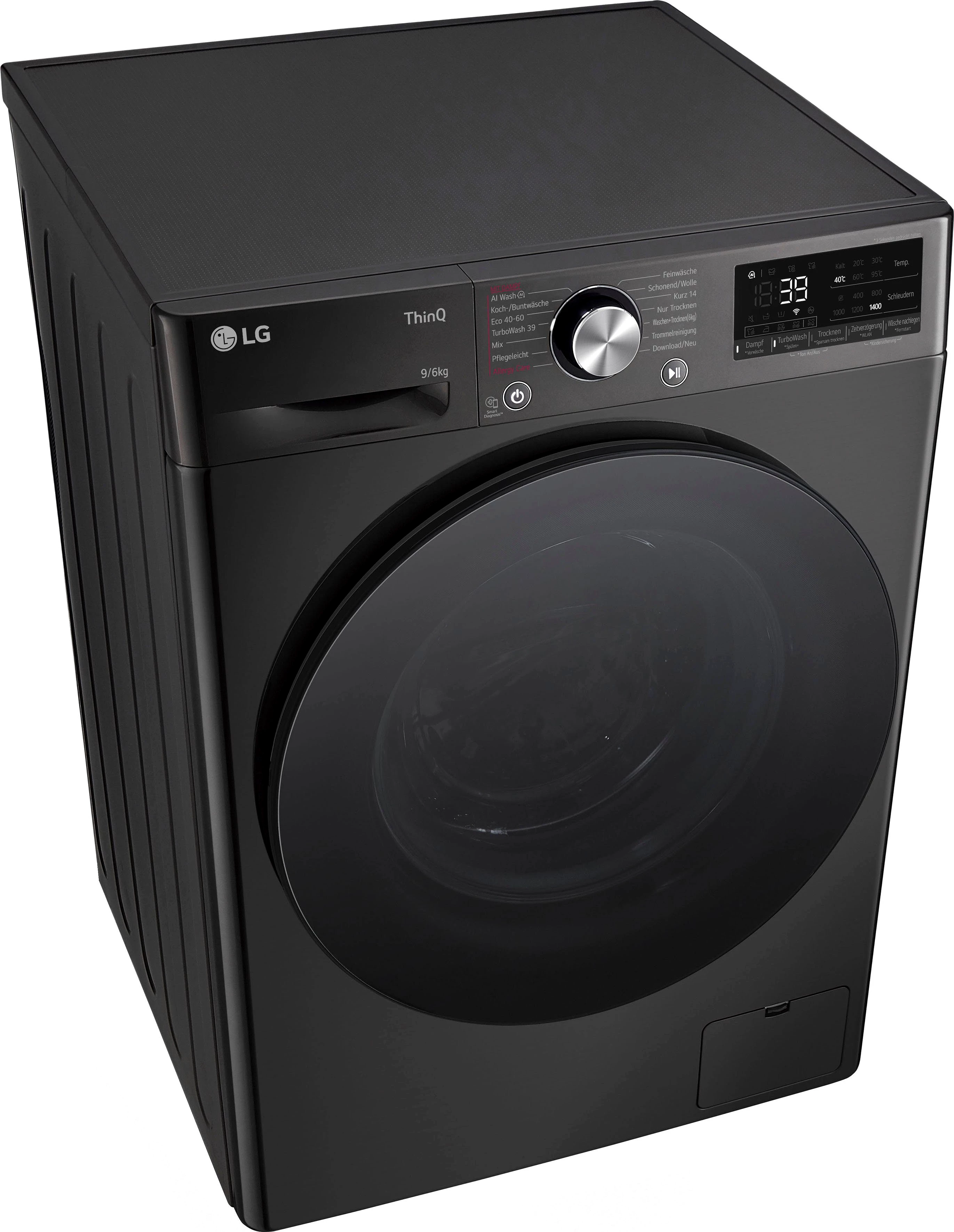 LG Waschtrockner Serie 7 W4WR7096YB, 9 kg, 6 kg, 1400 U/min