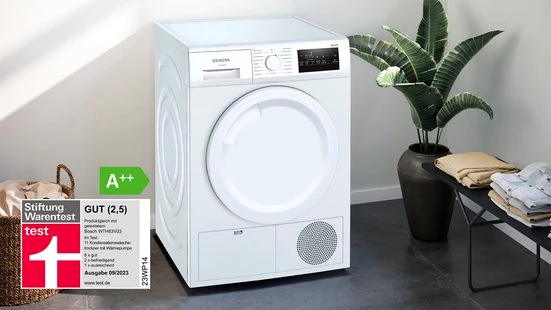 SIEMENS Wärmepumpentrockner WT43HV03, 7 kg, easyClean-Filter