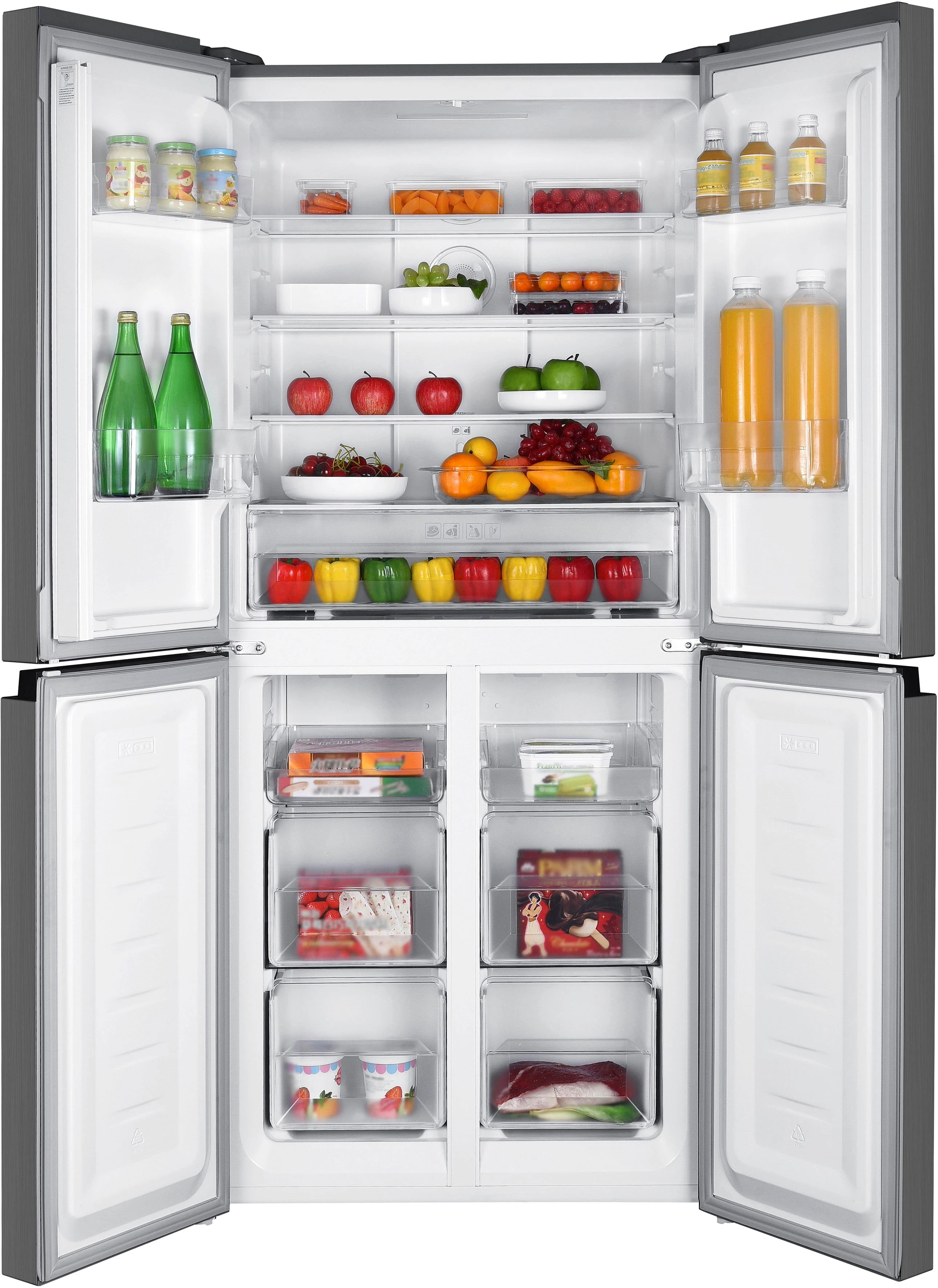 Hanseatic Multi Door HCDD18080EI, 180,0 cm hoch, 79,0 cm breit, NoFrost, Display, Türalarm