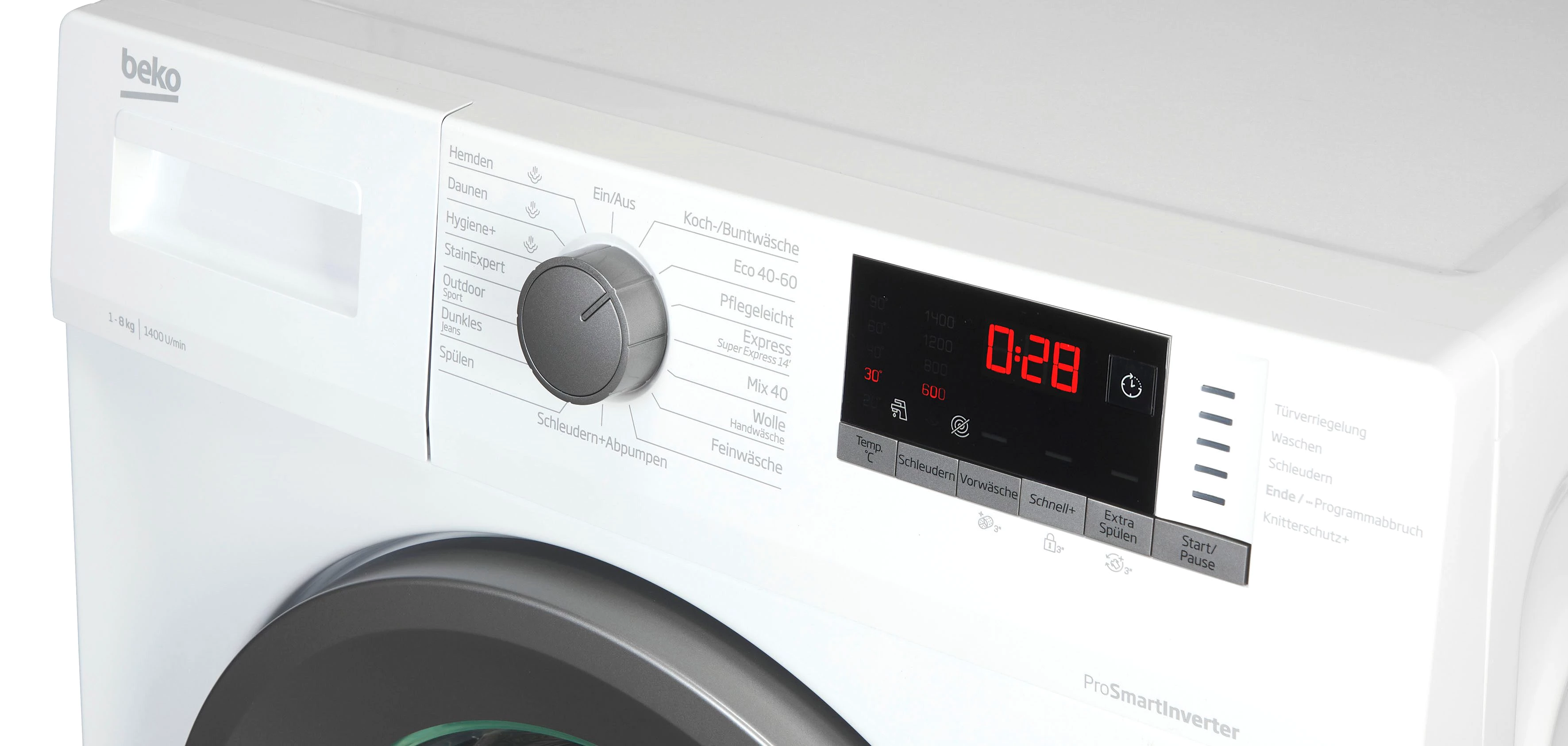 BEKO Waschmaschine WMO822A 7001440096, 8 kg, 1400 U/min