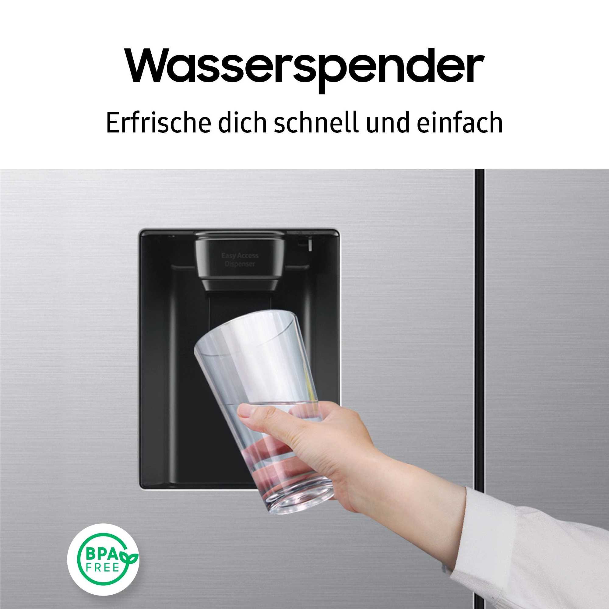 SAMSUNG French Door RF50C530ES9 177,6 cm hoch, 81,7 cm breit, Wasserspender mit Wassertank
