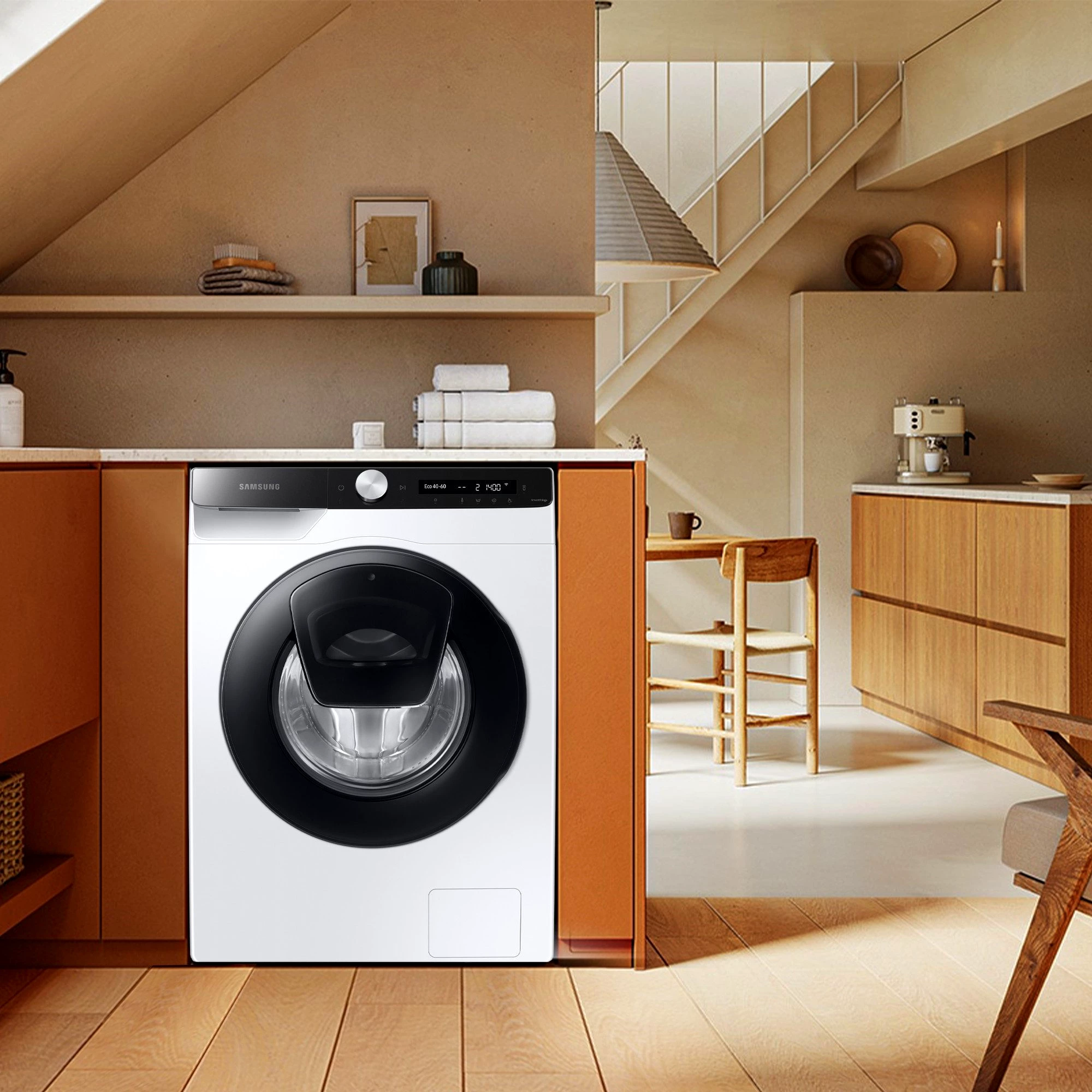 Samsung Waschmaschine WW90T554AAE, 9 kg, 1400 U/min, AddWash, WiFi SmartControl