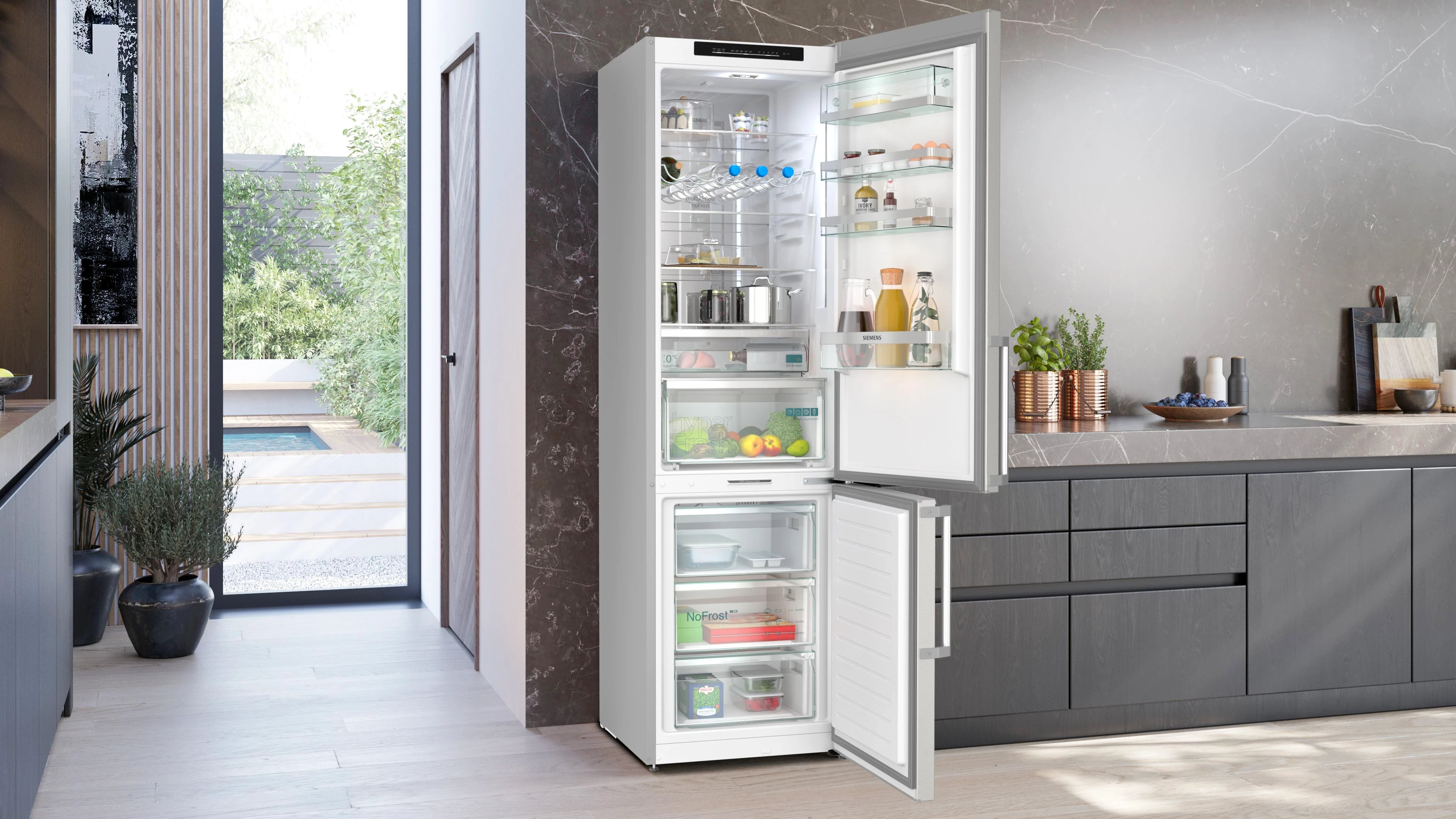 SIEMENS Kühl-/Gefrierkombination KG39NAIAT, 203 cm hoch, 60 cm breit