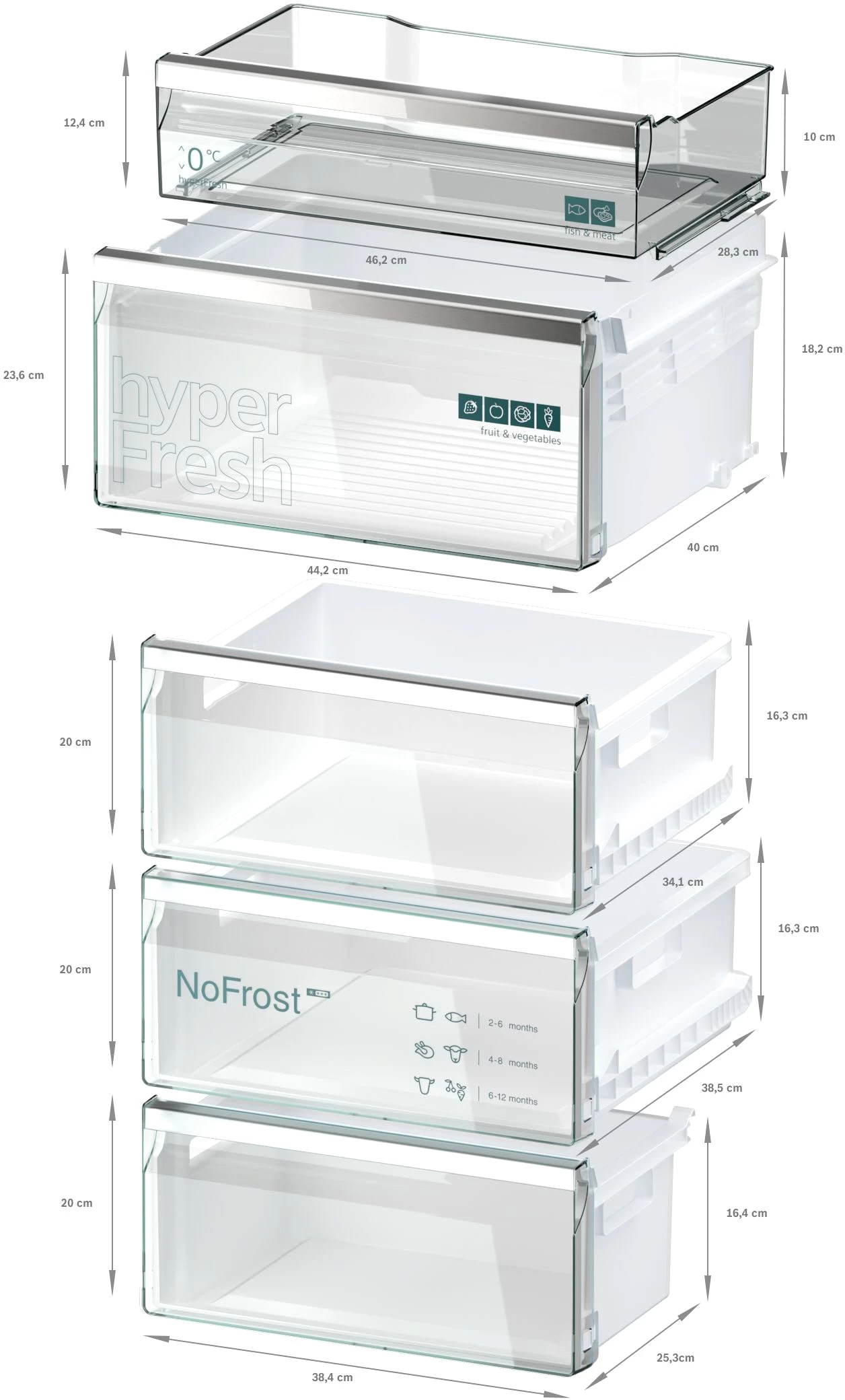 SIEMENS Kühl-/Gefrierkombination KG39NAIAT, 203 cm hoch, 60 cm breit