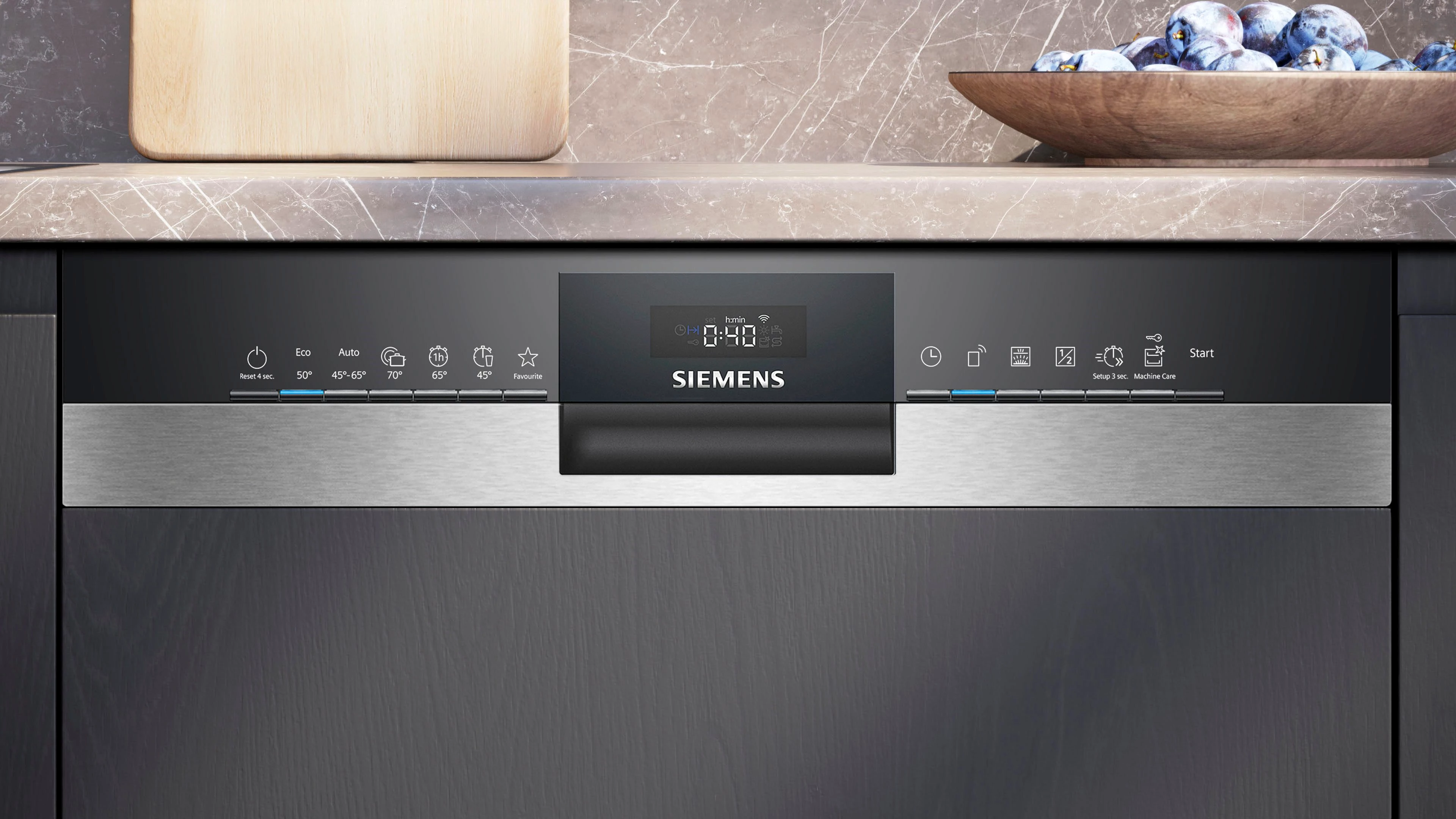 SIEMENS teilintegrierbarer Geschirrspüler iQ300 SN53ES05DE, 13 Maßgedecke, Made in Germany