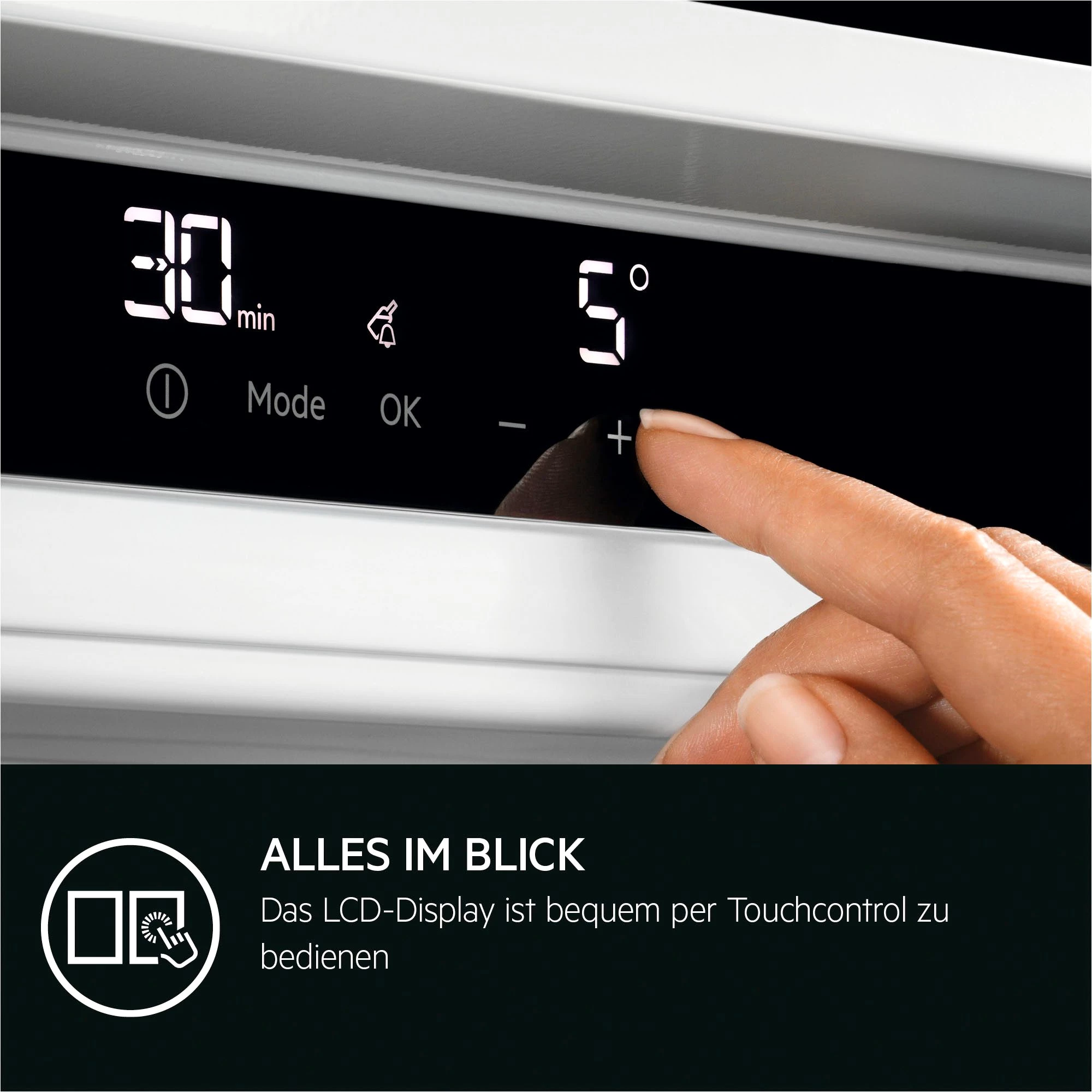 AEG Einbaukühlschrank Serie 5000 TSK5O88WDF, 87,3 cm hoch, 55,6 cm breit, 203 L