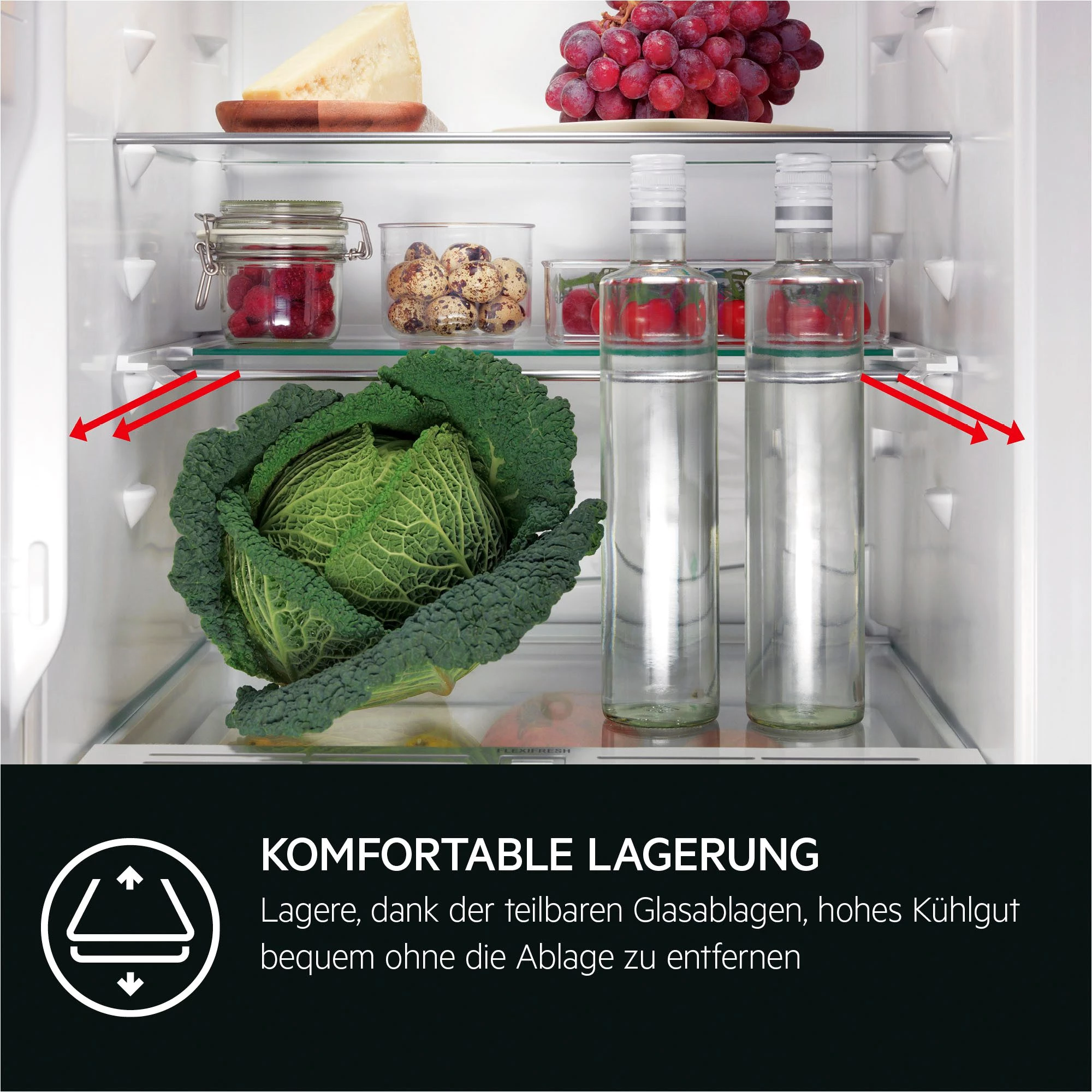 AEG Einbaukühlschrank Serie 5000 TSK5O88WDF, 87,3 cm hoch, 55,6 cm breit, 203 L