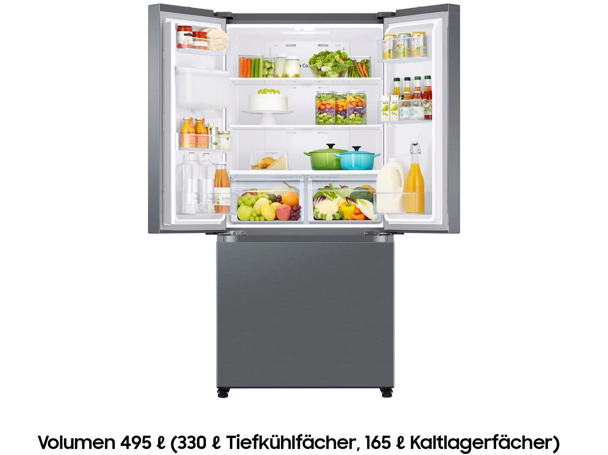 SAMSUNG French Door RF50C530ES9 177,6 cm hoch, 81,7 cm breit, Wasserspender mit Wassertank