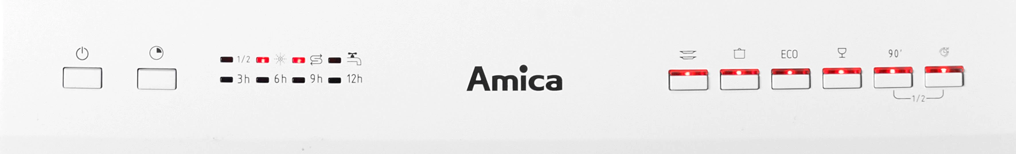Amica Standgeschirrspüler GSP 14544-1 W, 9 Maßgedecke, Startzeitvorwahl